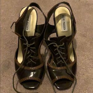 Steven Madden Brown Lace Heels